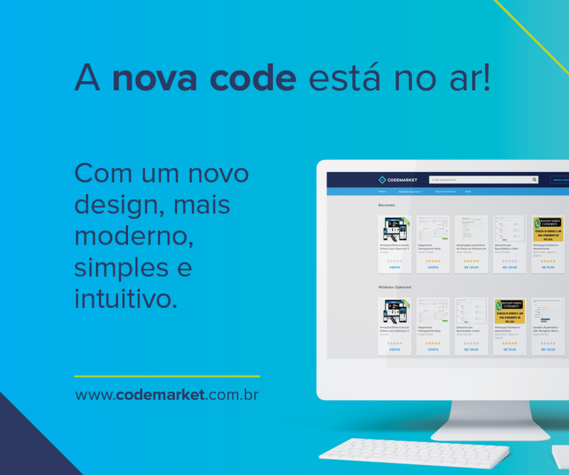 Lançamento nova Codemarket